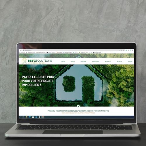 Création du site Bee’z Solutions - Agence immobilière digitale en Suisse
