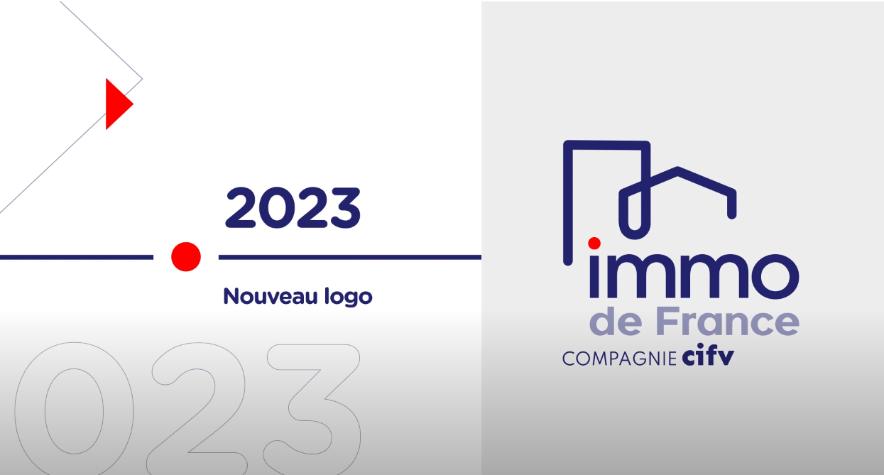 En 2023, IMMO de France modernise son logo ! - Actus immobilières dans le Rhône