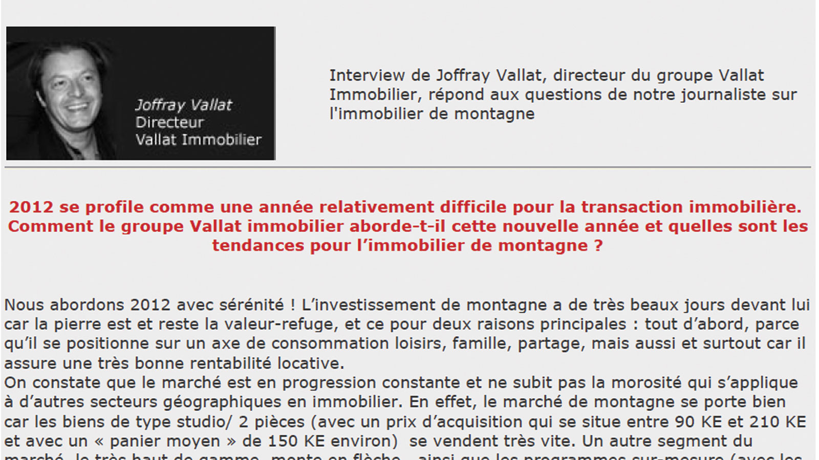 Les tendances immobilières en montagne par joffray vallat