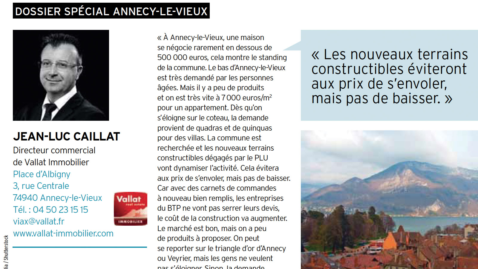 L'offre, la demande et les prix immobiliers à annecy par jean-luc caillat