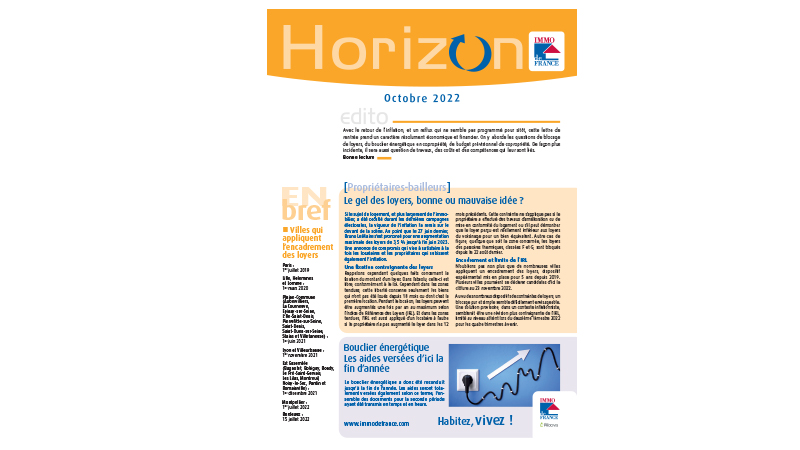 Lettre Horizon - Octobre 2022 - Actualités immobilières en Alsace